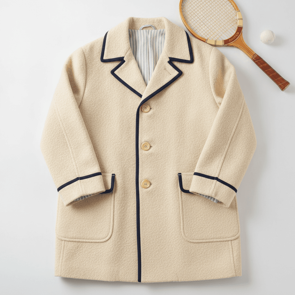 Hand-Tailored Wool Tennis Match Coat