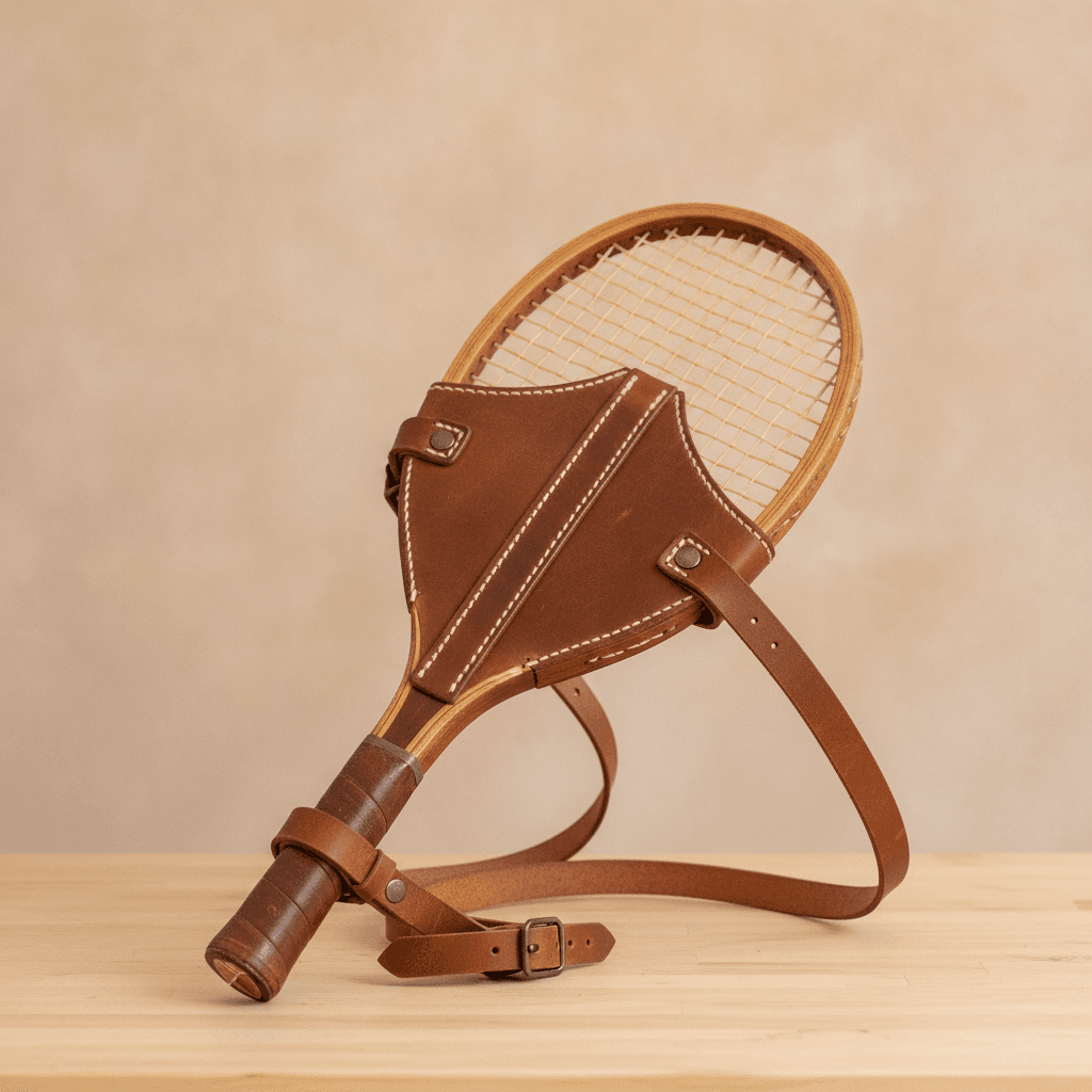 Handmade Leather Racquet Carrying Harness