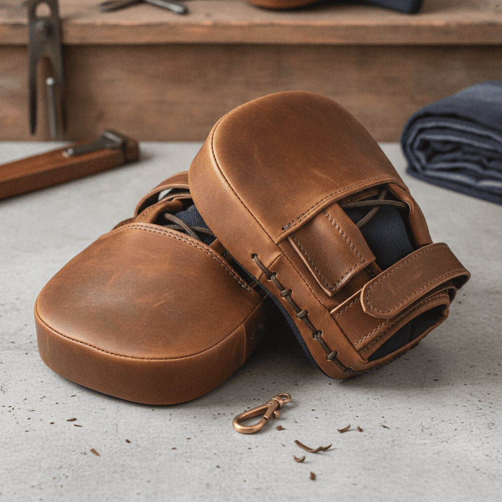 Handmade Leather Focus Mitts Set