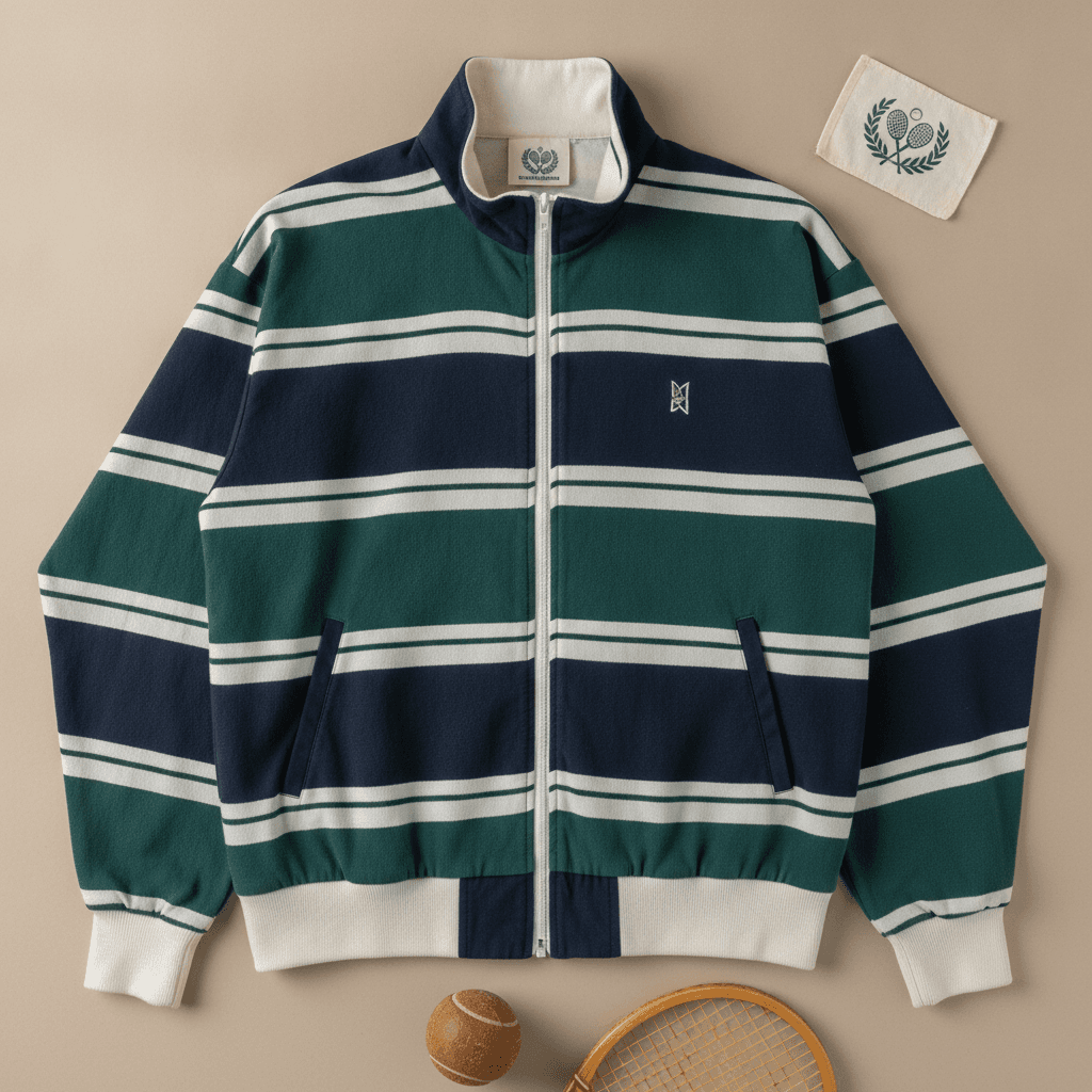 Vintage Zip Tennis Track Jacket