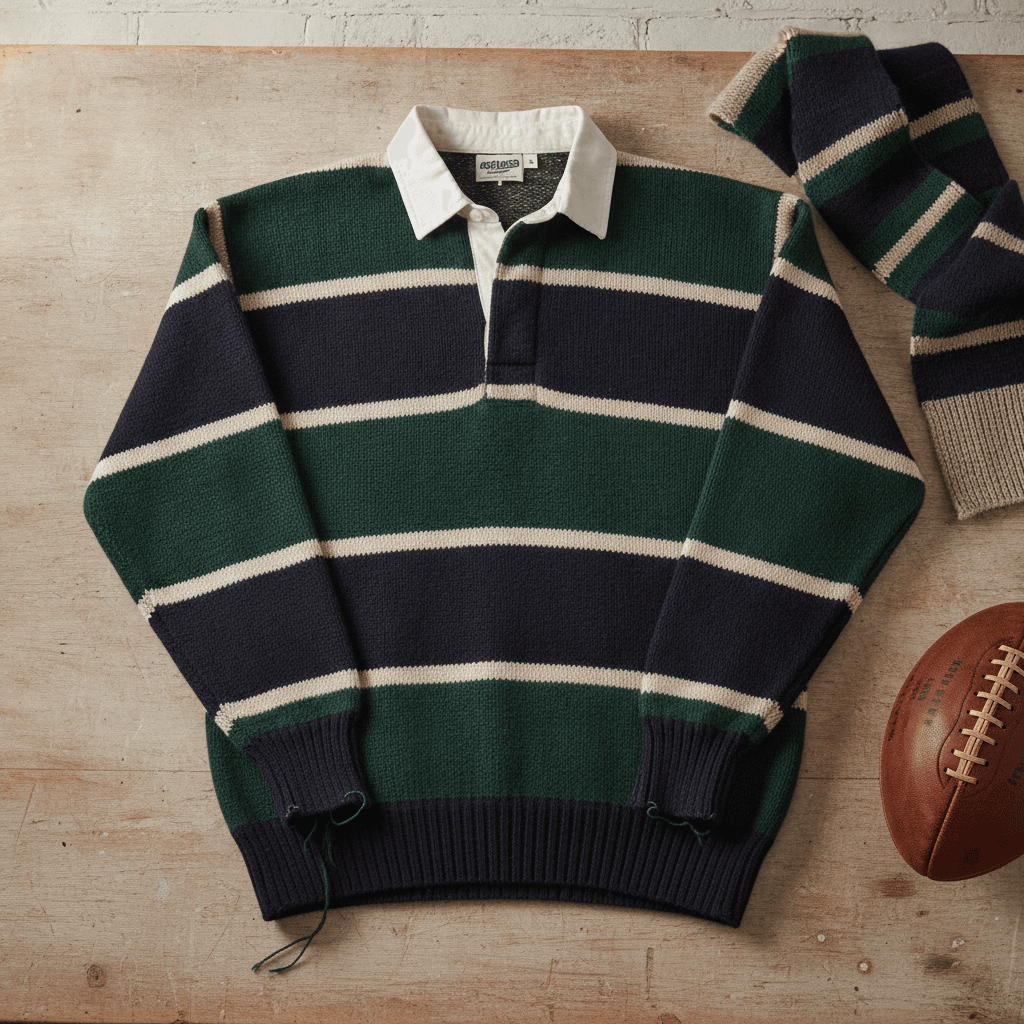 Vintage 1980s Wool Rugby Sweater