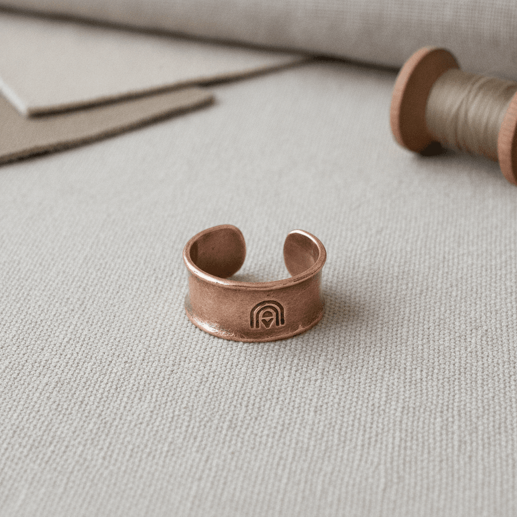 Spun Copper Cuff Ring