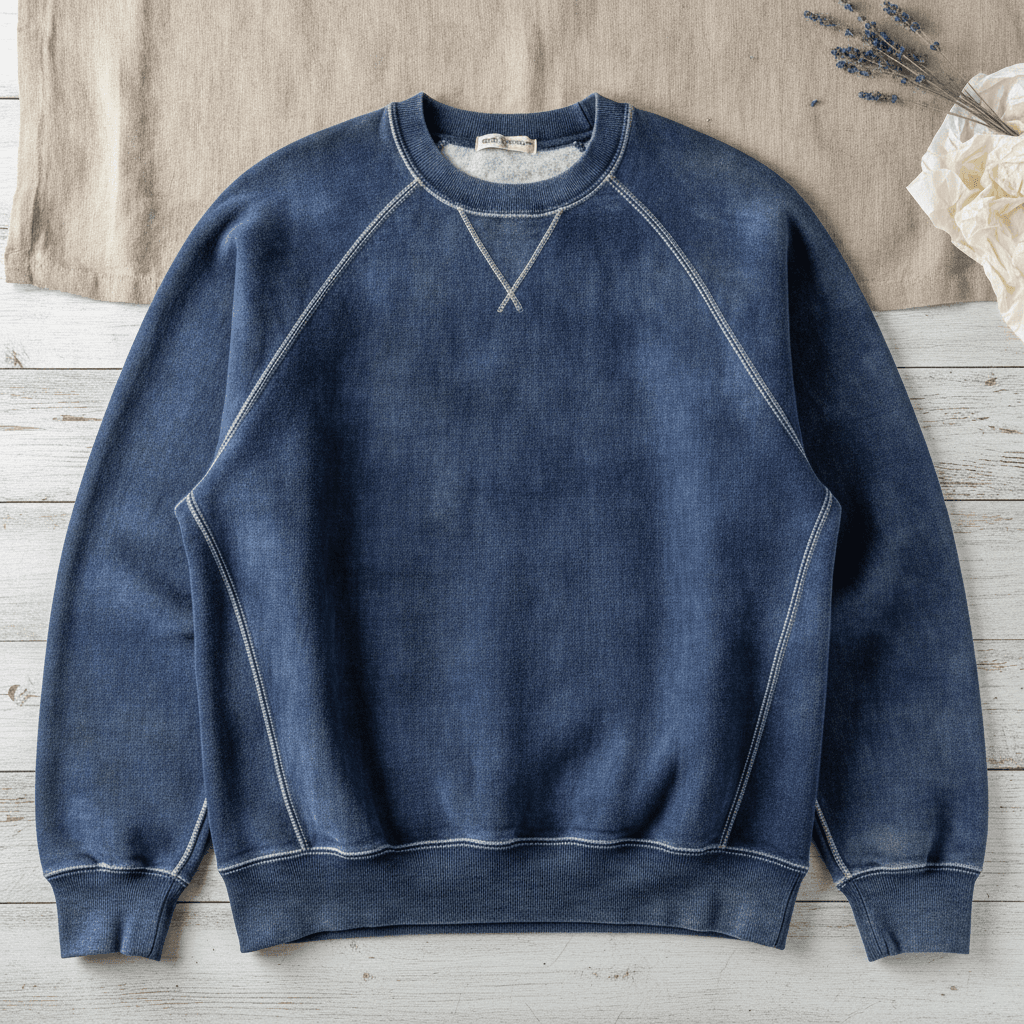 Heavyweight French Terry Sweatshirt - Bleu délavé
