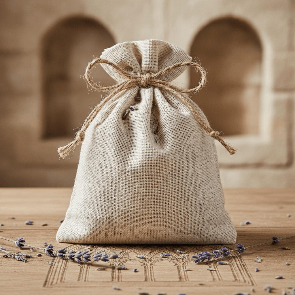 Studio Lavender Wardrobe Sachet - Lin naturel