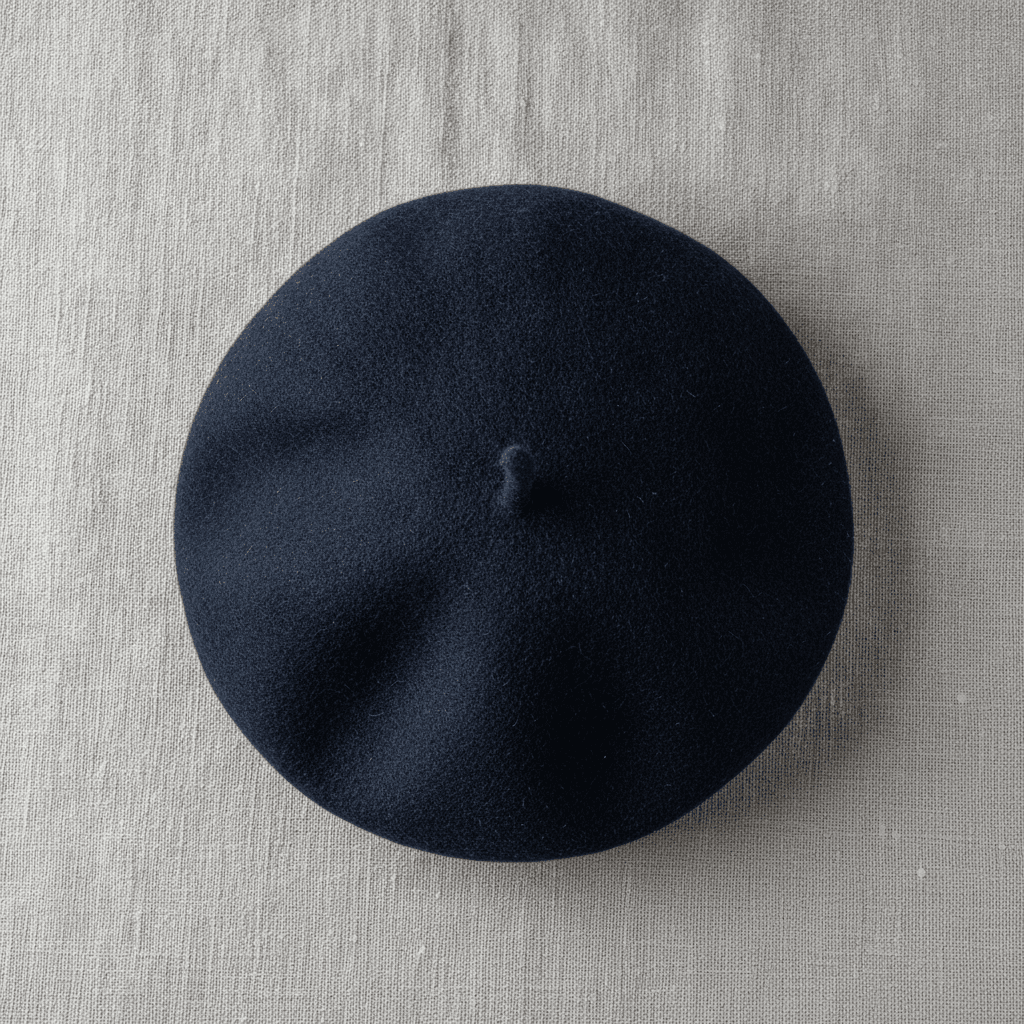 Vintage French Workwear Beret - Bleu marine