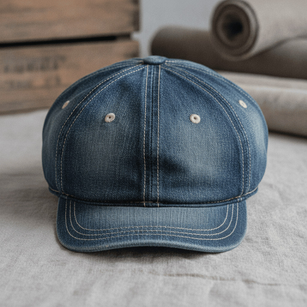 Vintage Selvedge Denim Cap - Bleu denim