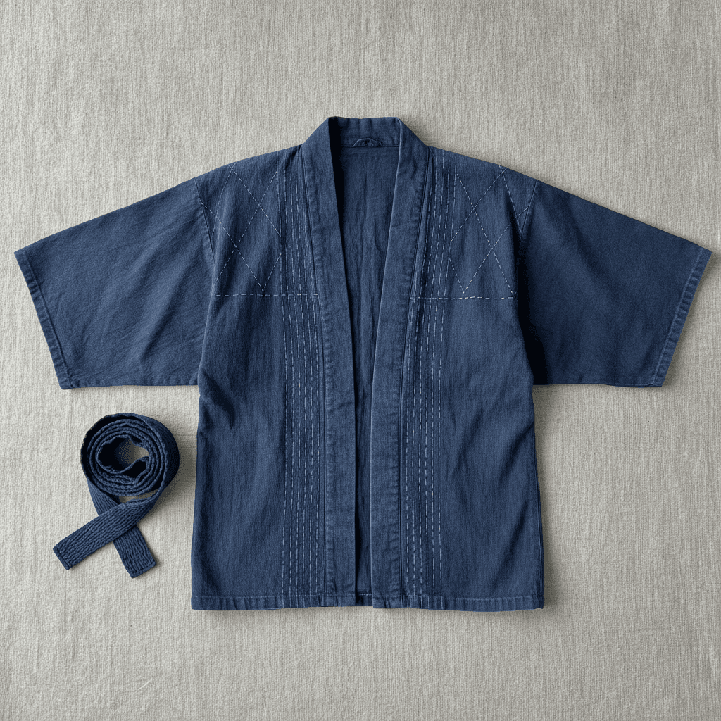 Vintage Japanese Indigo Noragi - Bleu indigo
