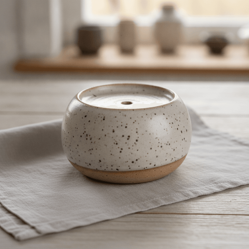 Hand-Thrown Ceramic Incense Burner