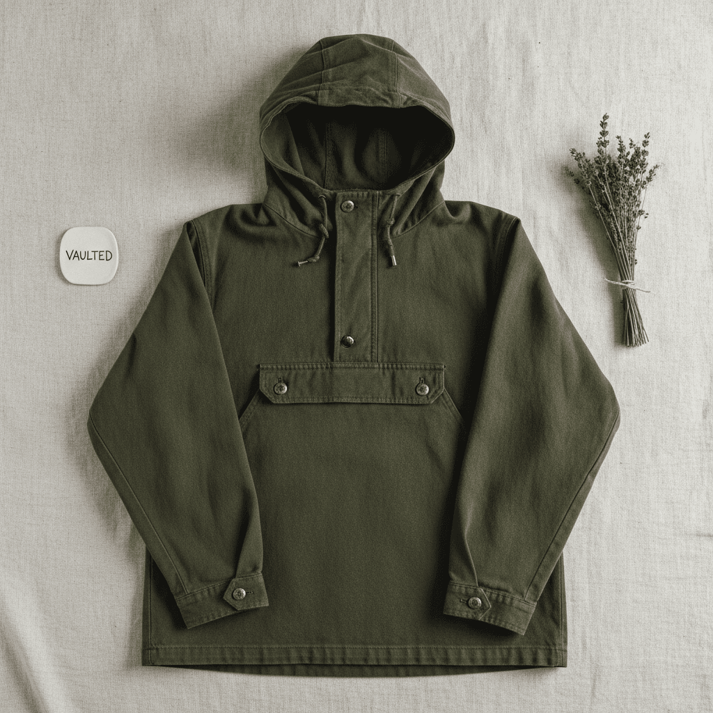Vintage British Ventile Anorak - Vert olive