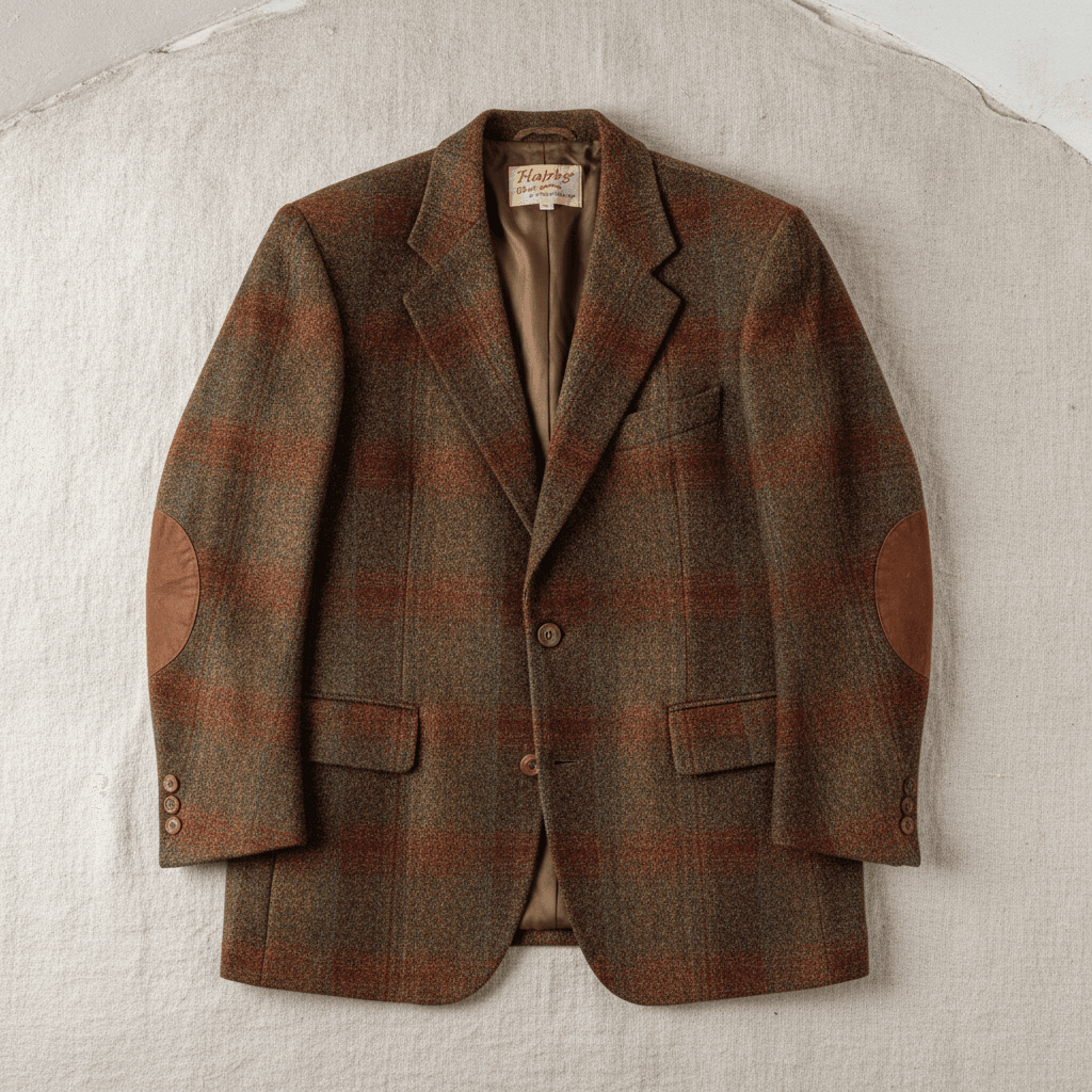 Vintage Harris Tweed Sport Coat - Brun rouille