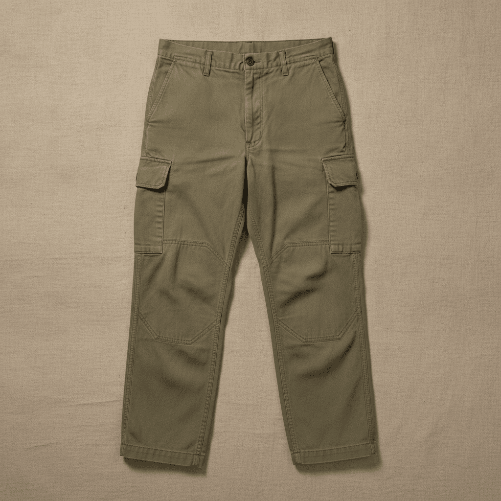 Vintage Khaki Fatigue Trousers - Vert kaki