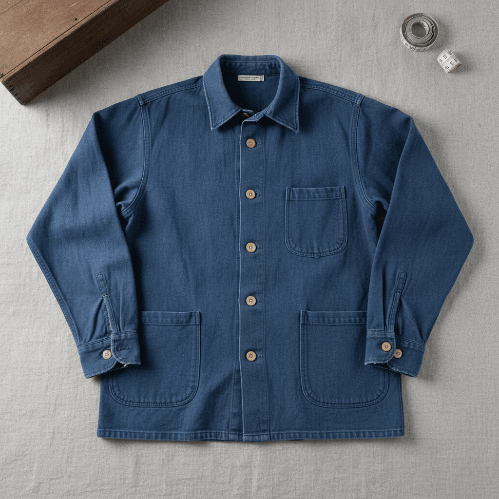 Vintage French Work Smock - Bleu de travail