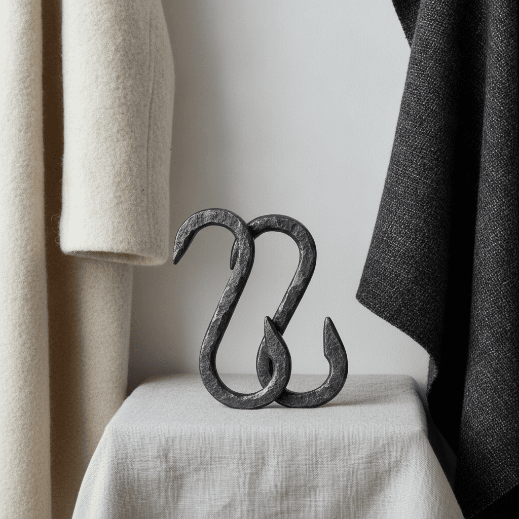 Forged Iron S-Hook Set - Noir forgé